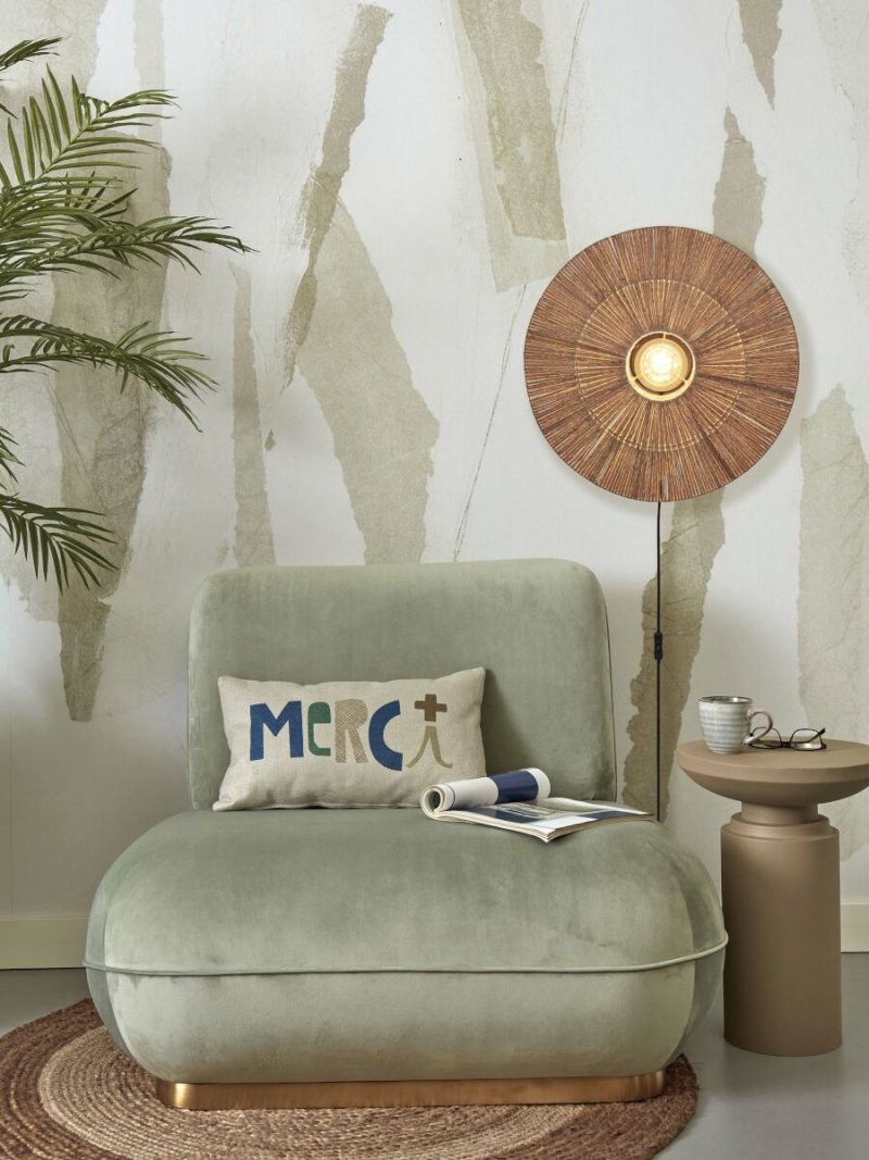 Rieten metalen naturel wandlamp boheems GOOD&MOJO Iguazu - Afbeelding 2