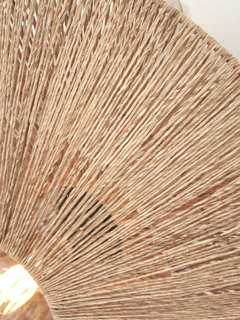 Rieten metalen naturel wandlamp boheems GOOD&MOJO Iguazu - Afbeelding 7