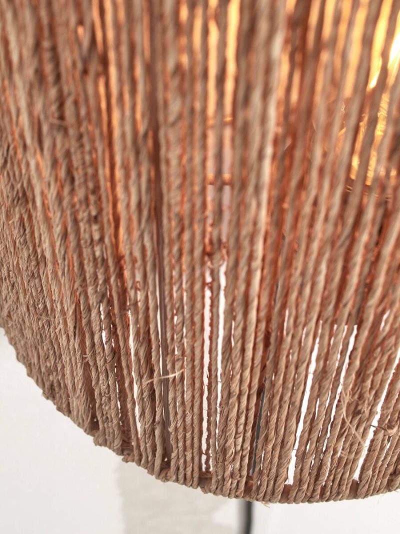Rieten naturel bohemian wandlamp GOOD&MOJO Iguazu - Afbeelding 3