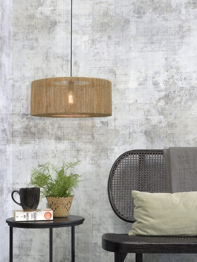 Rieten zwarte naturel bohemian hanglamp GOOD&MOJO Iguazu - Afbeelding 10