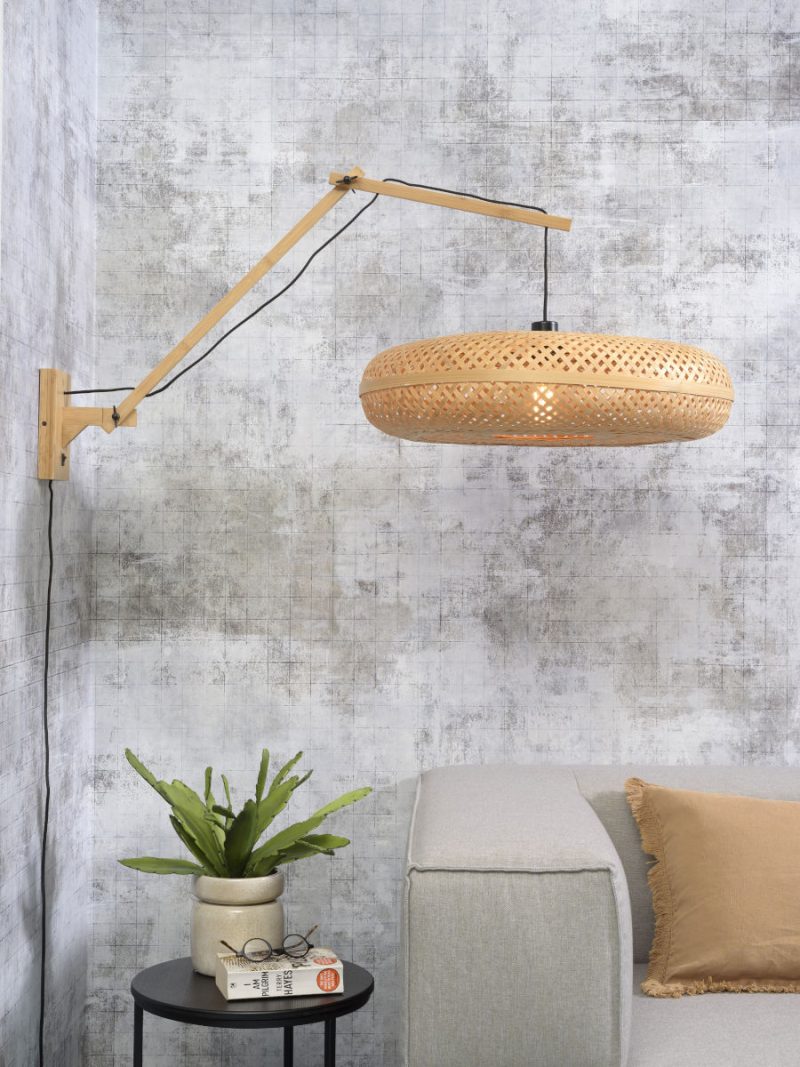 Ronde boheemse naturel wandlamp GOOD&MOJO Palawan - Afbeelding 2