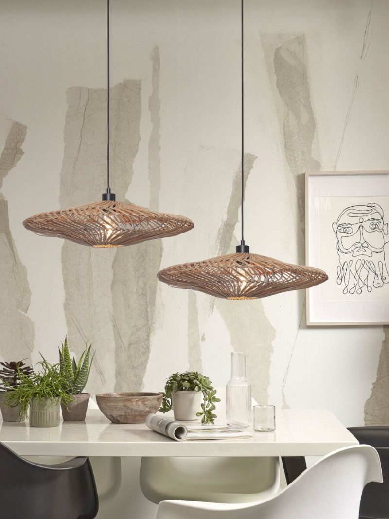 Ronde bohemian hanglamp naturel rotan GOOD&MOJO Zanzibar - Afbeelding 5