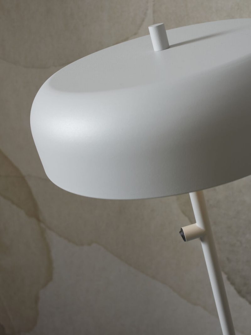 Ronde grijze retro vloerlamp It's About RoMi Porto - Afbeelding 4
