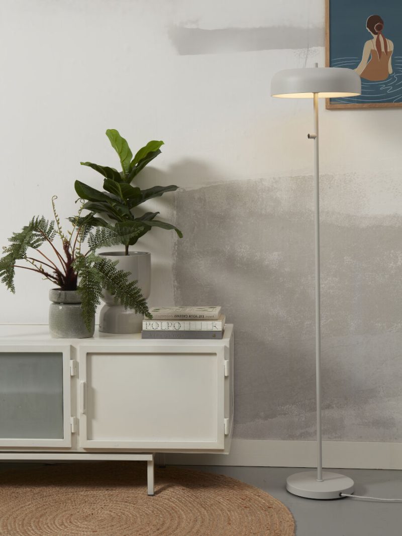 Ronde grijze retro vloerlamp It's About RoMi Porto - Afbeelding 9