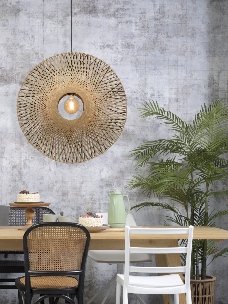 Ronde naturel bamboe bohemian hanglamp GOOD&MOJO Kalimantan - Afbeelding 2