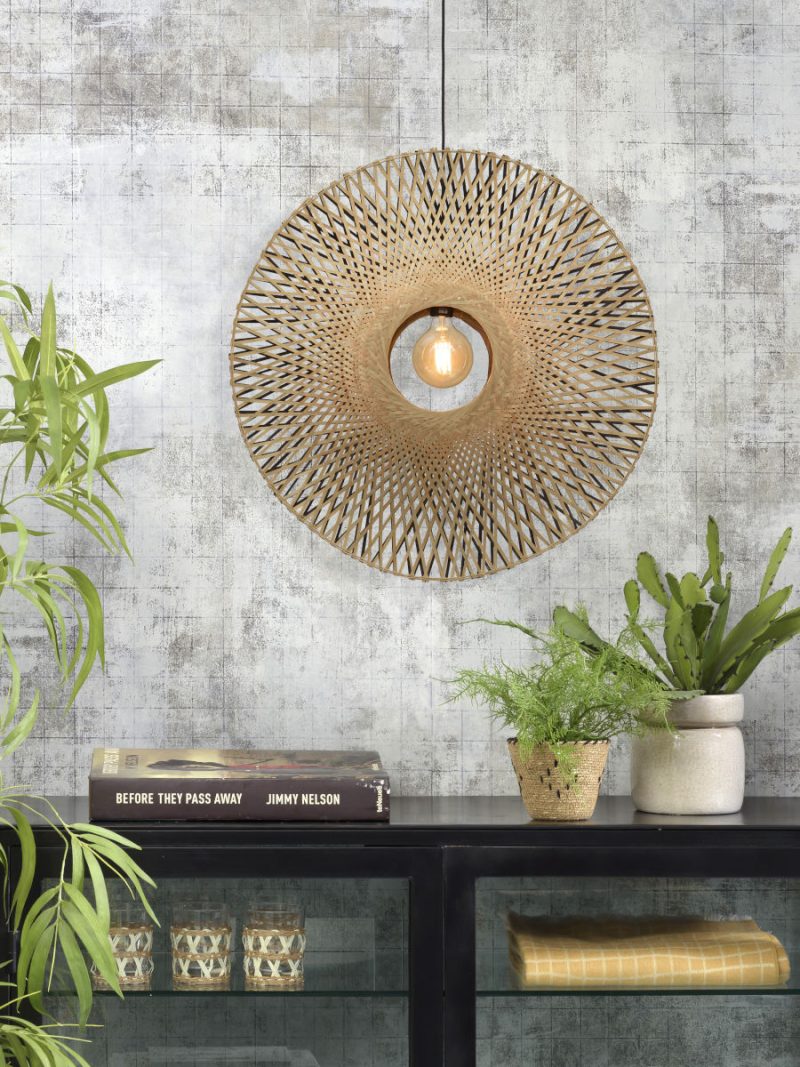 Ronde naturel bamboe bohemian hanglamp GOOD&MOJO Kalimantan - Afbeelding 4