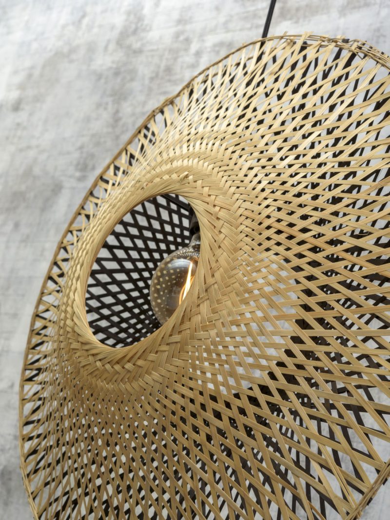 Ronde naturel bamboe bohemian hanglamp GOOD&MOJO Kalimantan - Afbeelding 6
