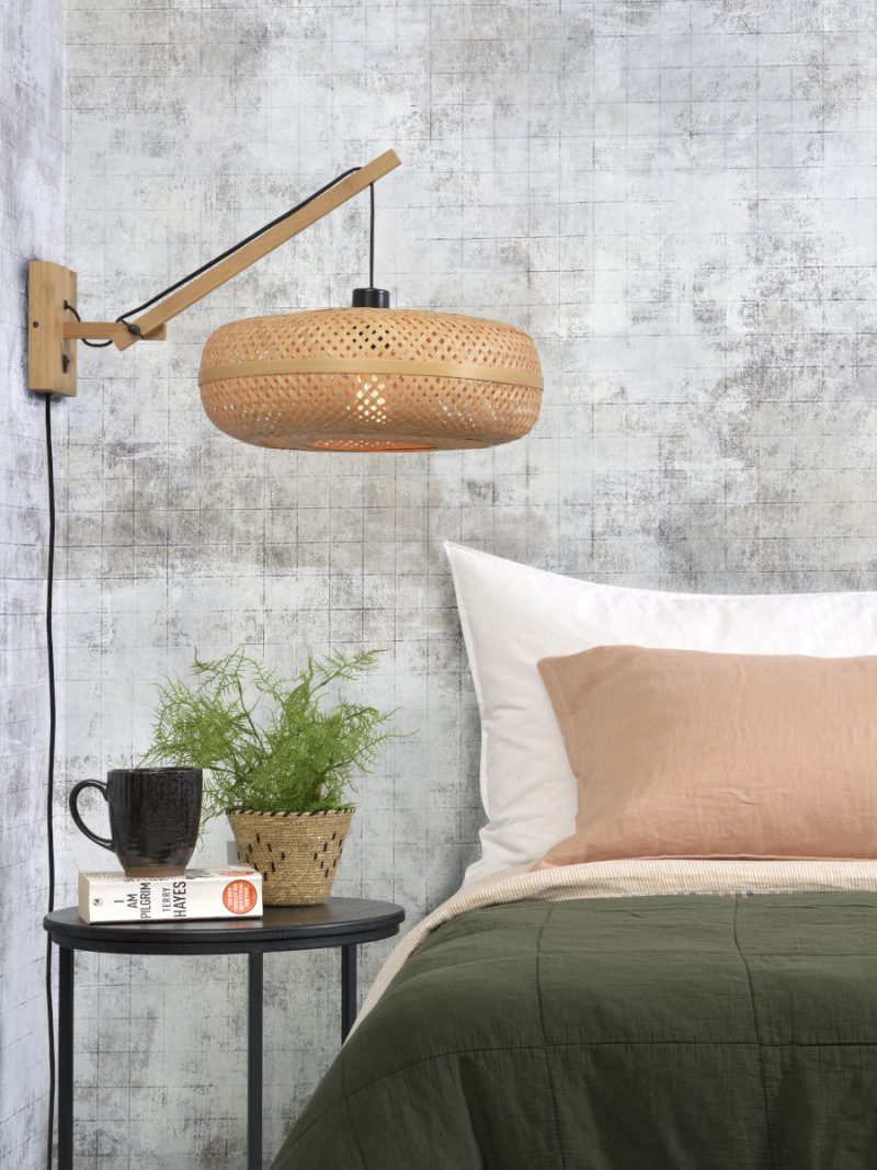 Ronde naturel bohemian wandlamp GOOD&MOJO Palawan - Afbeelding 5