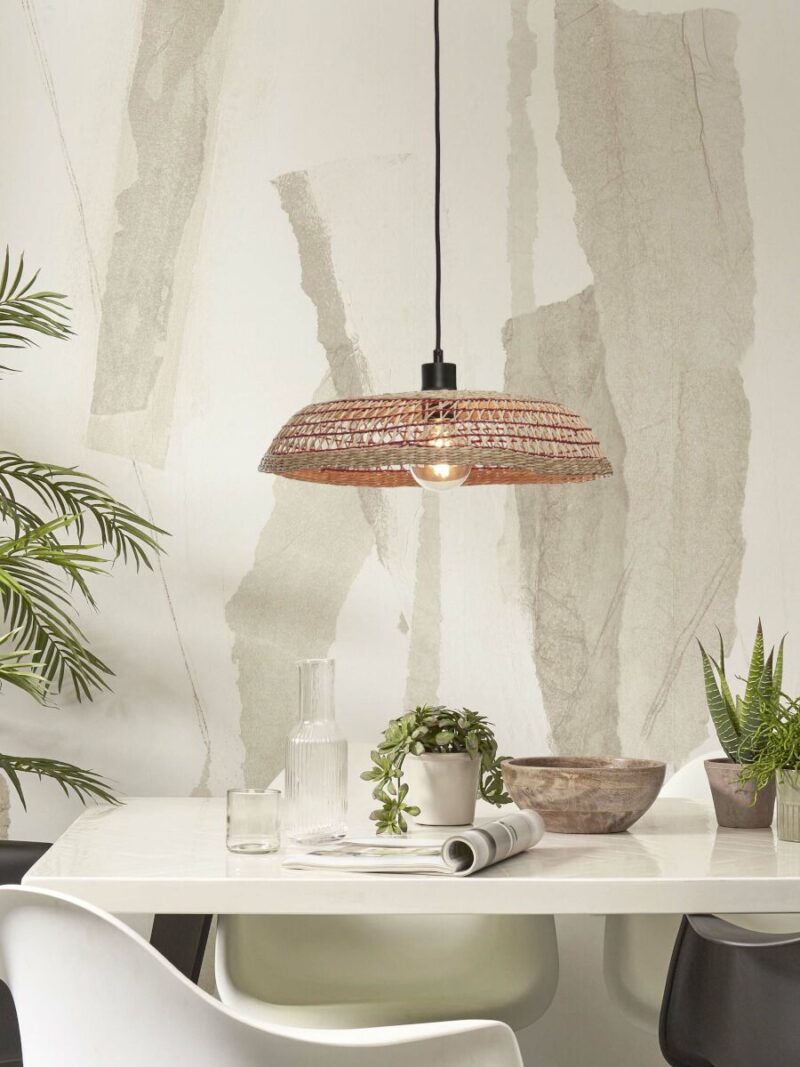 Rood seagrass hanglamp bohemian metaal GOOD&MOJO Pantanal - Afbeelding 2