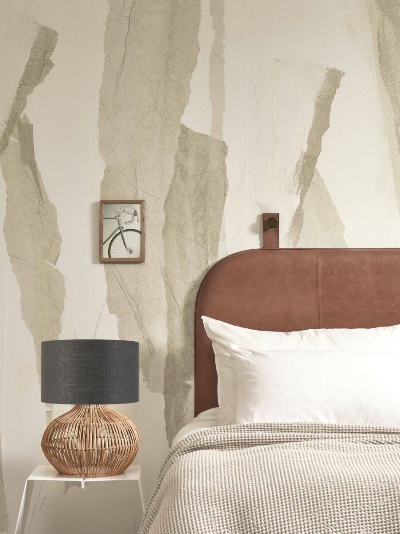 Rotan grijze linnen boheemse tafellamp GOOD&MOJO Kalahari - Afbeelding 8