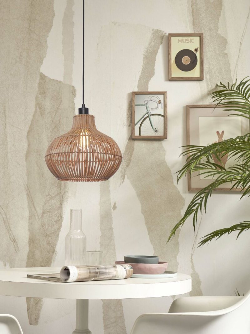 Rotan metaal hanglamp bohemian naturel GOOD&MOJO Kalahari - Afbeelding 10
