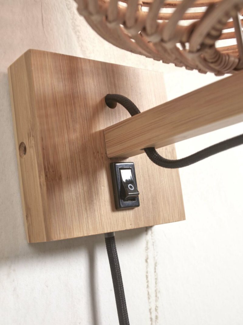 Rotan metaal wandlamp bohemian naturel GOOD&MOJO Tanami - Afbeelding 7