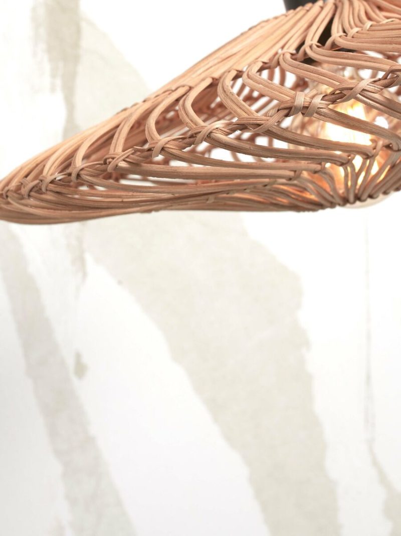 Rotan metalen naturel bohemian plafonnière GOOD&MOJO Zanzibar - Afbeelding 3