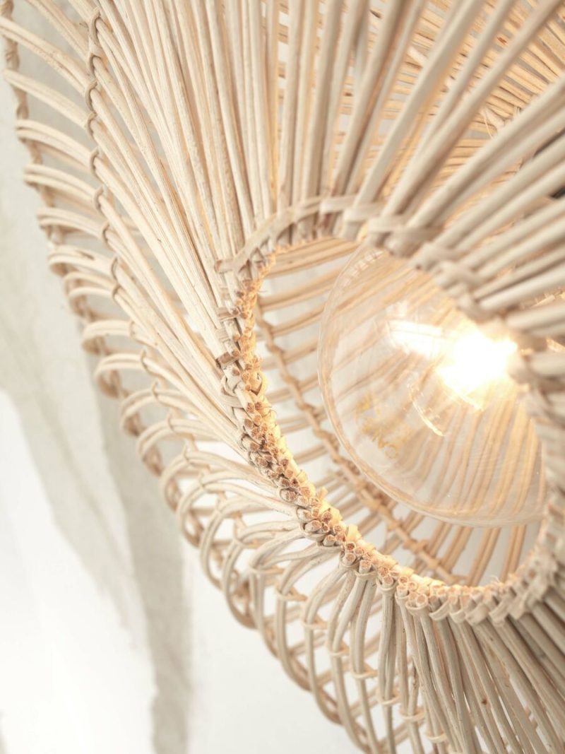 Rotan metalen witte wandlamp Boheems GOOD&MOJO Zanzibar - Afbeelding 6