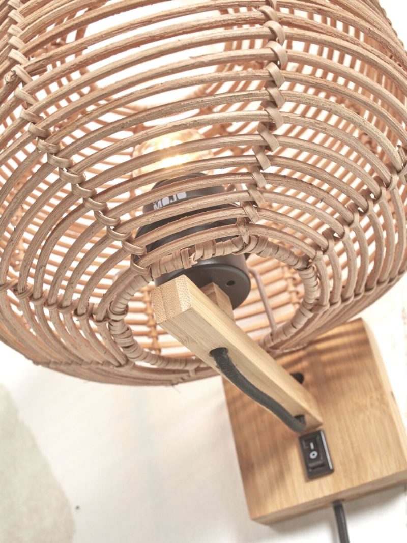 Rotan naturel bohemian wandlamp GOOD&MOJO Tanami - Afbeelding 6