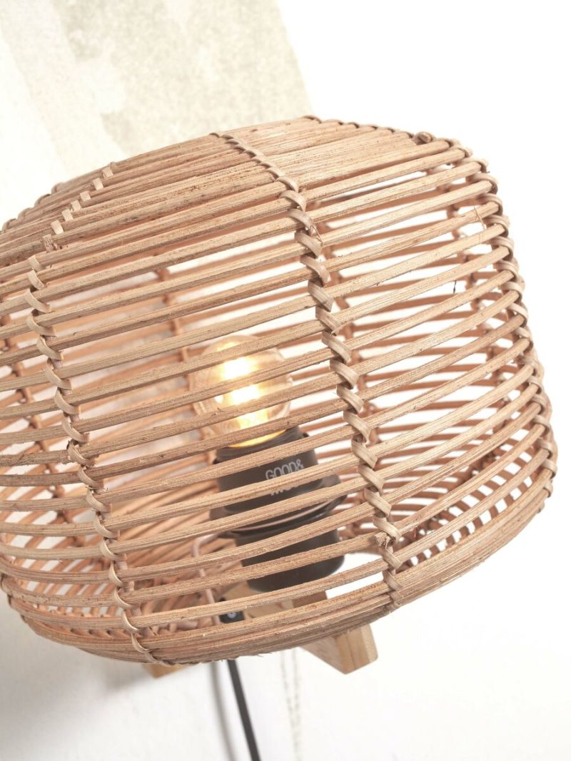 Rotan naturel bohemian wandlamp GOOD&MOJO Tanami - Afbeelding 7