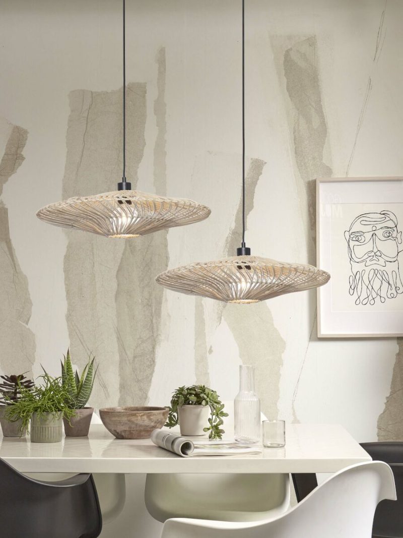 Rotan witte bohemian hanglamp GOOD&MOJO Zanzibar - Afbeelding 5
