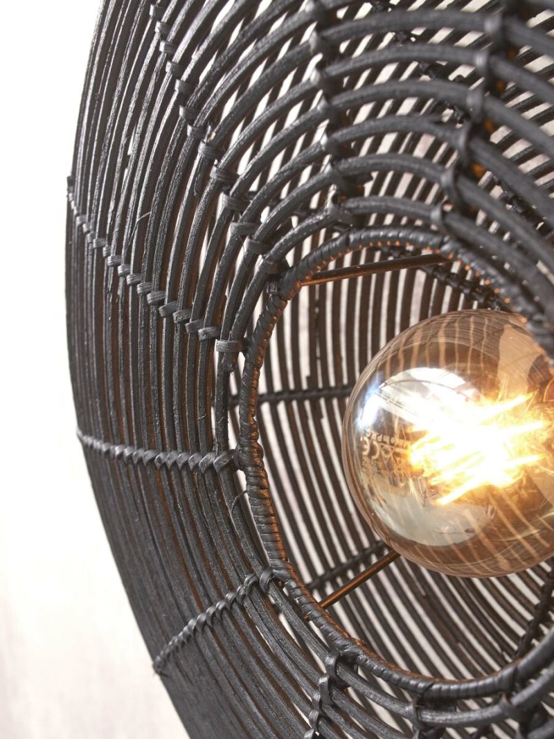 Rotan zwart boheemse wandlamp rond GOOD&MOJO Tanami - Afbeelding 4