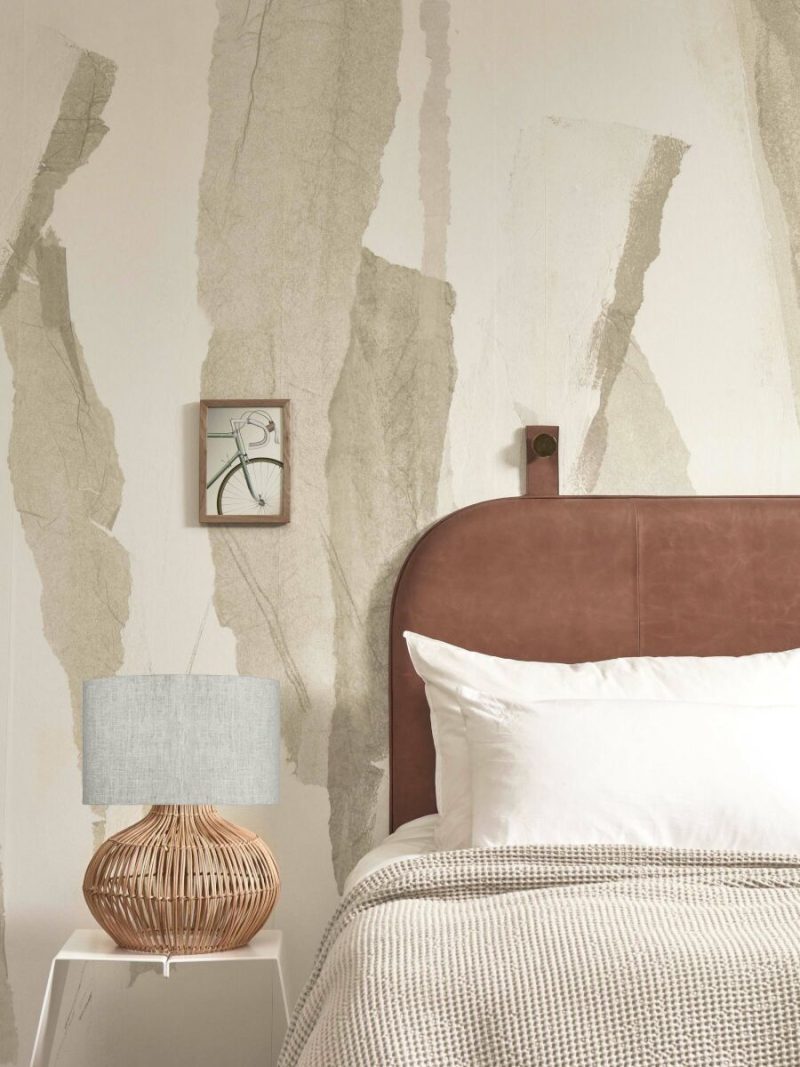 Rotan/linnen ronde tafellamp lichtgrijs GOOD&MOJO Kalahari - Afbeelding 8