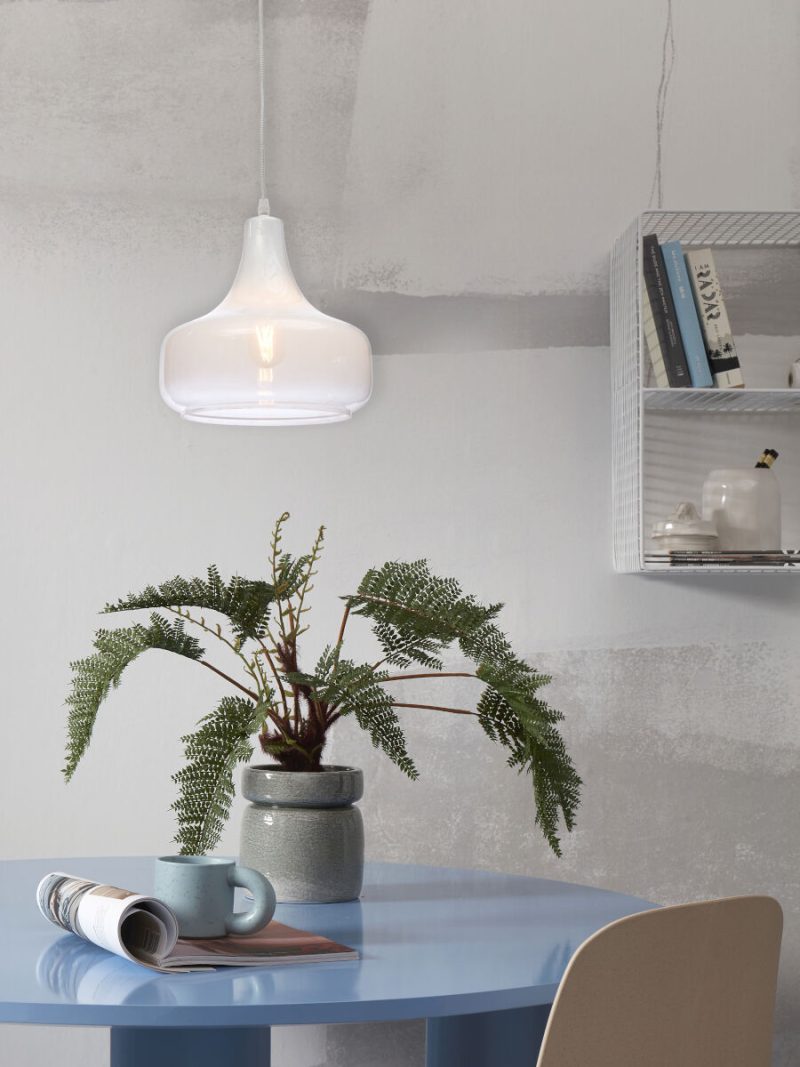 Scandinavische hanglamp wit-glas metaal It's About RoMi Reykjavik - Afbeelding 11