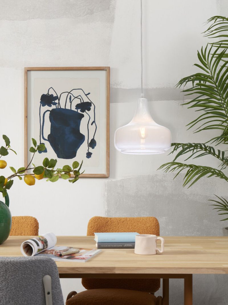 Scandinavische hanglamp wit-glas metaal It's About RoMi Reykjavik - Afbeelding 10