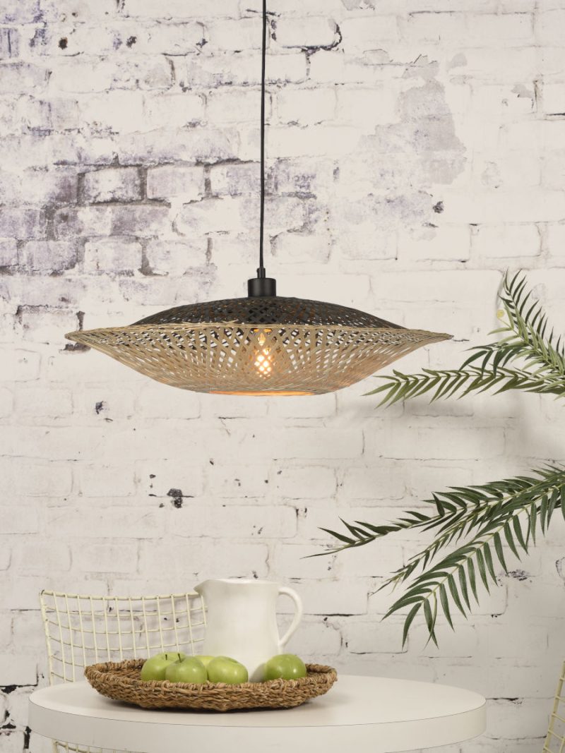 Schotelvormige naturel bohemian hanglamp GOOD&MOJO Kalimantan - Afbeelding 5