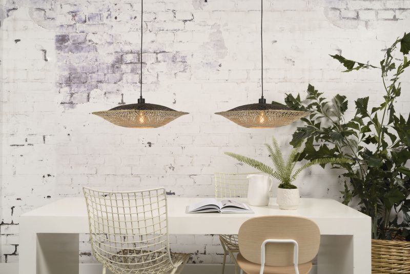 Schotelvormige naturel bohemian hanglamp GOOD&MOJO Kalimantan - Afbeelding 9