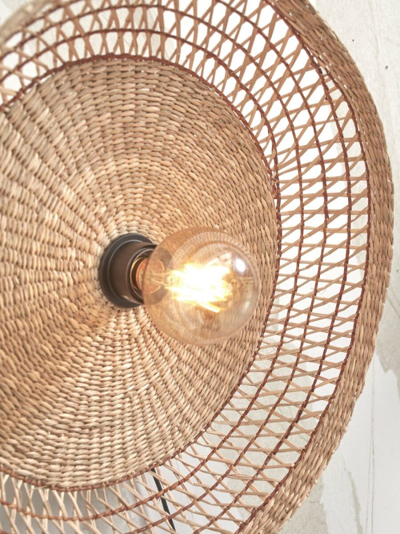 Seagrass naturel bohemian wandlamp metaal GOOD&MOJO Pantanal - Afbeelding 4