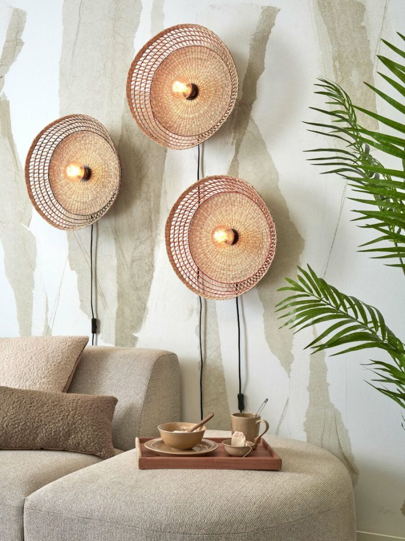 Seagrass naturel bohemian wandlamp metaal GOOD&MOJO Pantanal - Afbeelding 5