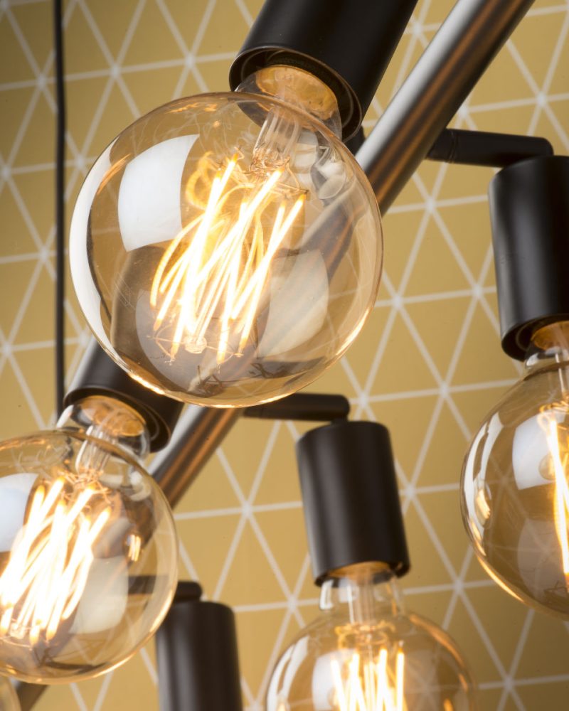 Stangvormige 8-lichts hanglamp zwart It's About RoMi Miami - Afbeelding 3