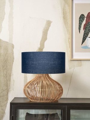 Blauwe tafellampen