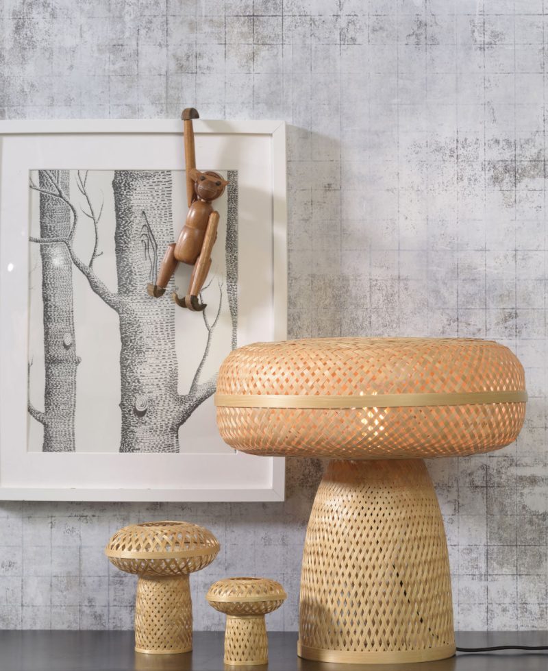 Tafellamp naturel zwart bohemian bamboe GOOD&MOJO Palawan - Afbeelding 2