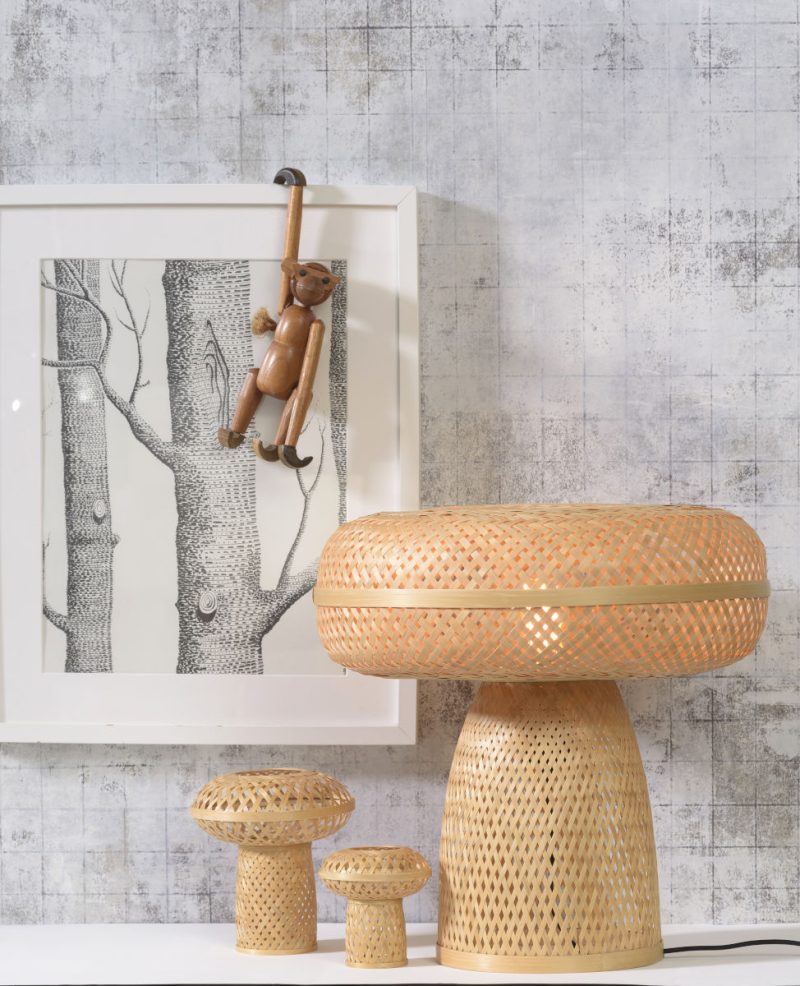 Tafellamp naturel zwart bohemian bamboe GOOD&MOJO Palawan - Afbeelding 5