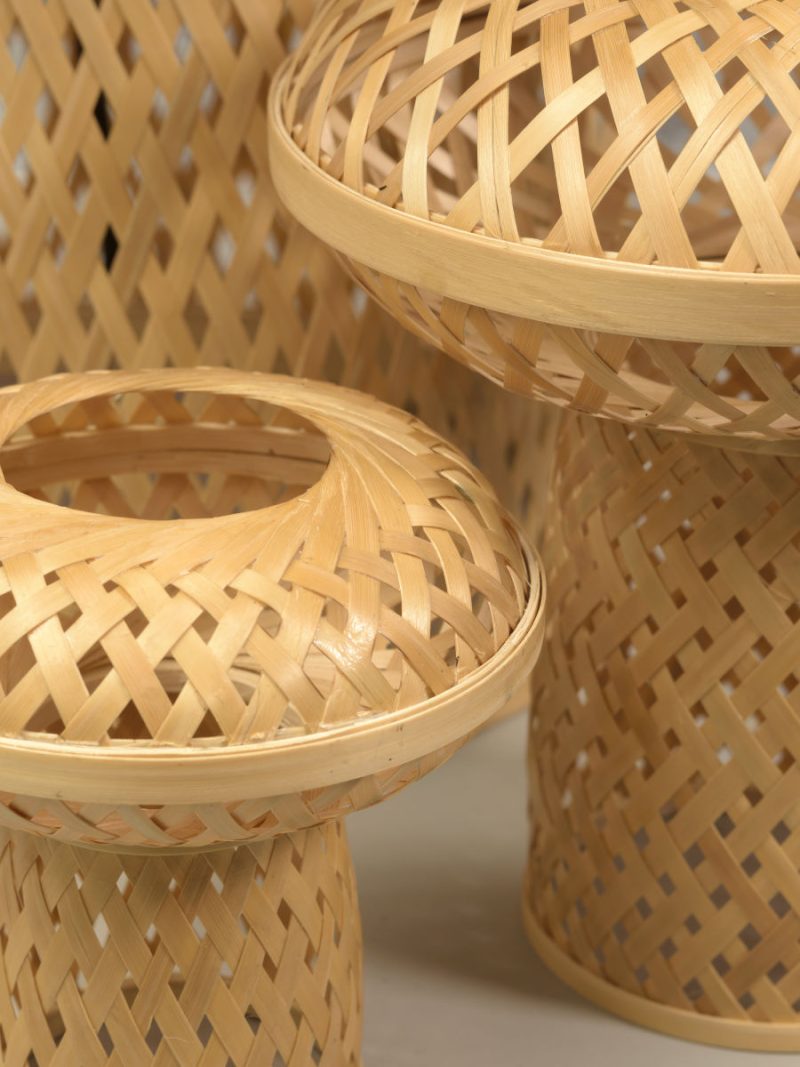 Tafellamp naturel zwart bohemian bamboe GOOD&MOJO Palawan - Afbeelding 6