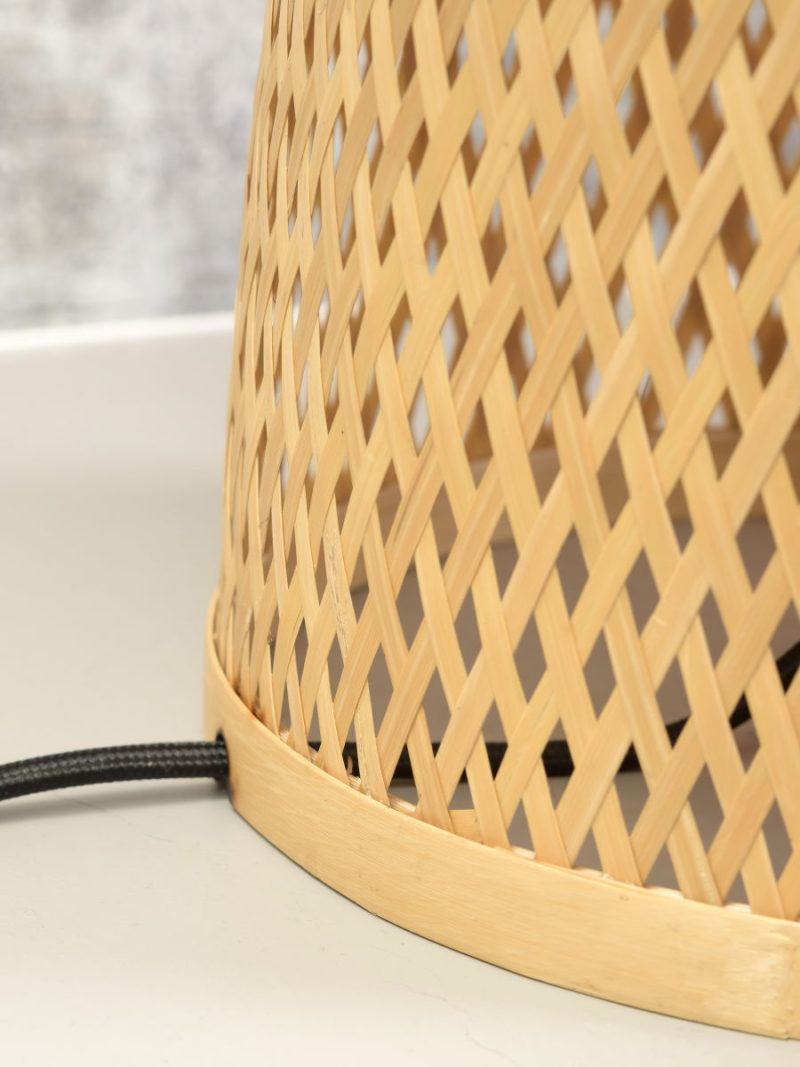 Tafellamp naturel zwart bohemian bamboe GOOD&MOJO Palawan - Afbeelding 7