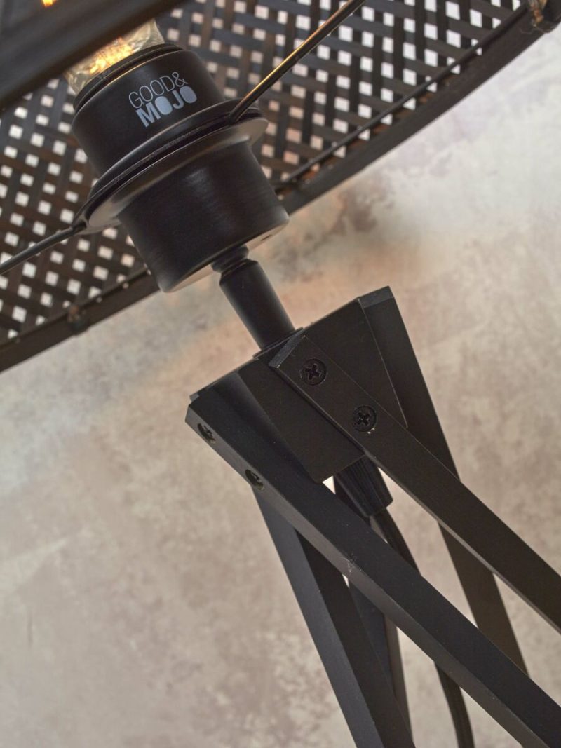 Tafellamp zwart bamboe bohemien GOOD&MOJO Java - Afbeelding 9
