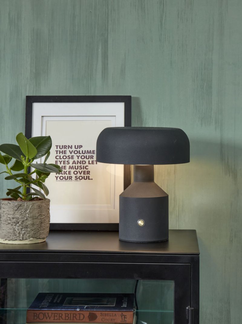Tafellamp zwart metaal retro It's About RoMi Porto - Afbeelding 8