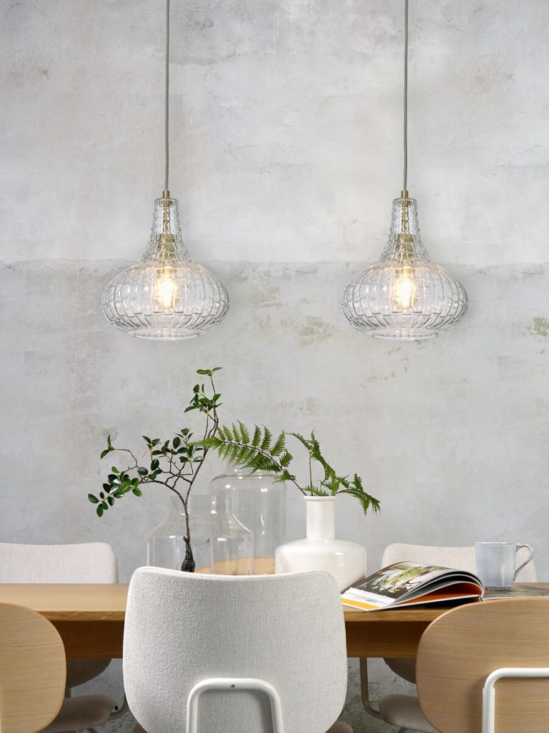 Transparante hanglamp klassiek glas metaal It's About RoMi Venice - Afbeelding 5