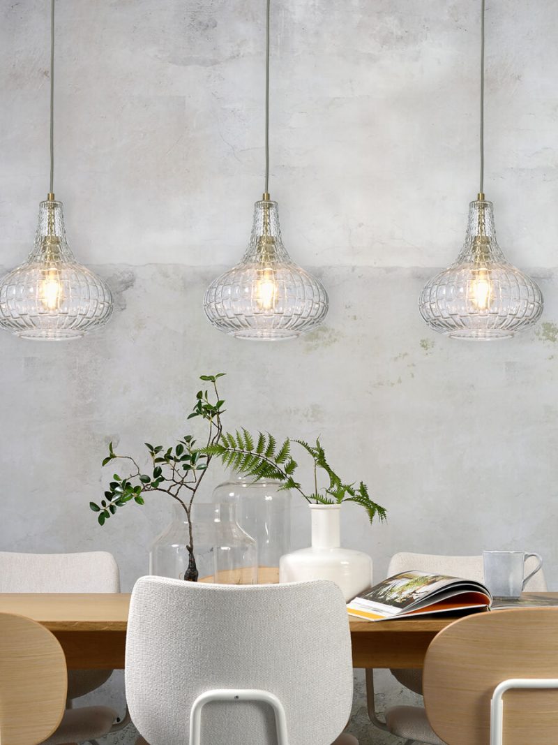 Transparante hanglamp klassiek glas metaal It's About RoMi Venice - Afbeelding 9