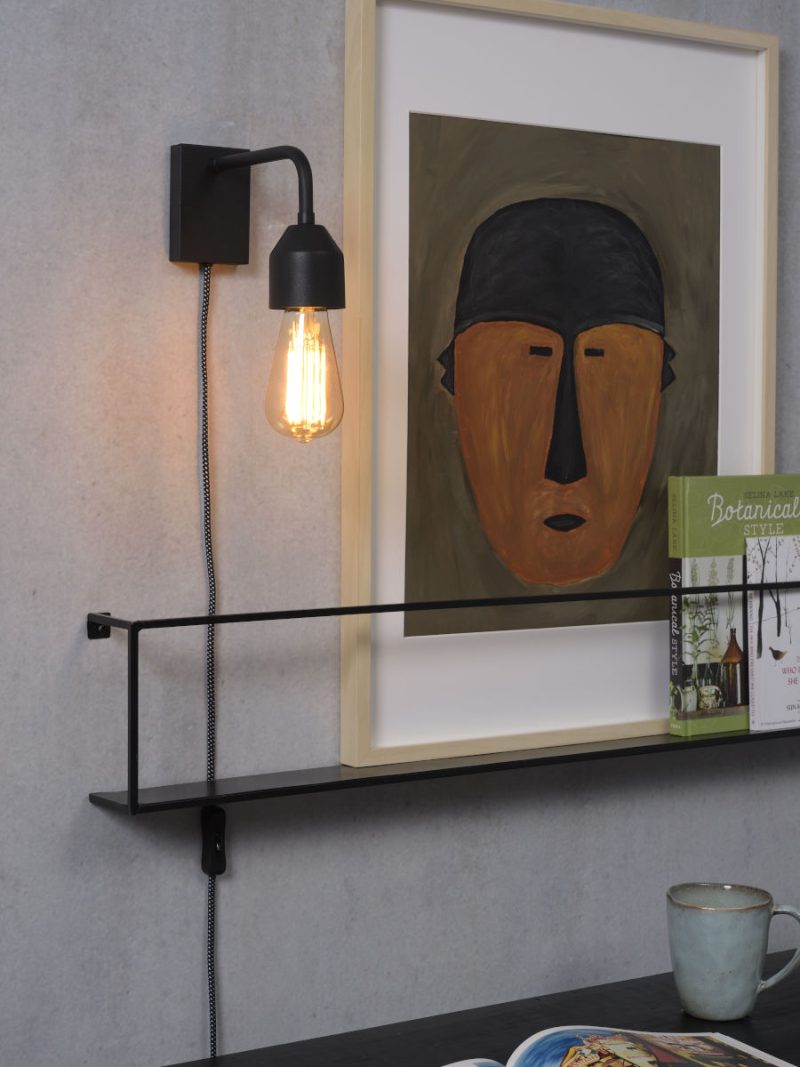 Veelvormige wandlamp zwart metaal It's About RoMi Madrid - Afbeelding 2