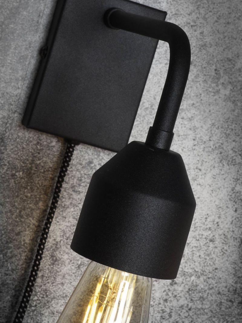 Veelvormige wandlamp zwart metaal It's About RoMi Madrid - Afbeelding 3