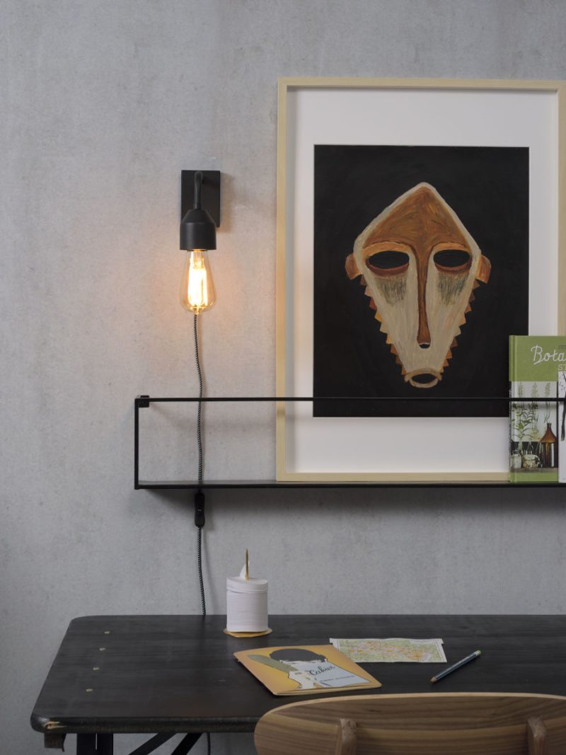 Veelvormige wandlamp zwart metaal It's About RoMi Madrid - Afbeelding 4