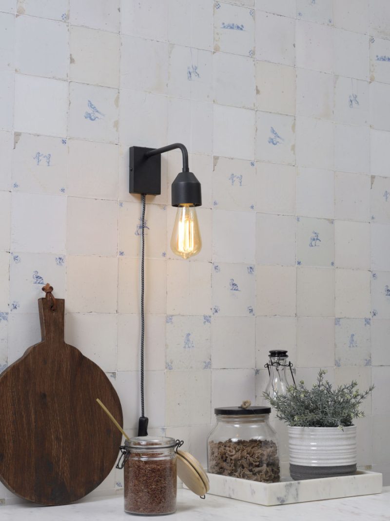 Veelvormige wandlamp zwart metaal It's About RoMi Madrid - Afbeelding 5