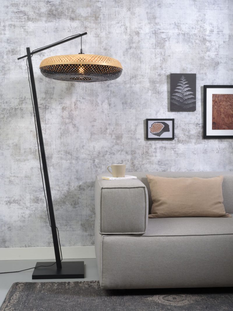 Vloerlamp bamboe bohemian zwart GOOD&MOJO Palawan - Afbeelding 2