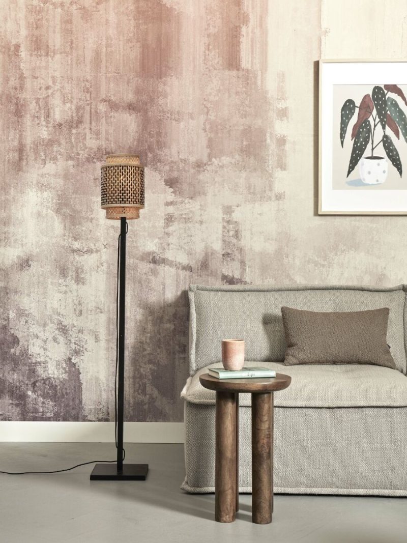 Vloerlamp bohemien bamboe zwart naturel GOOD&MOJO Bhutan - Afbeelding 5