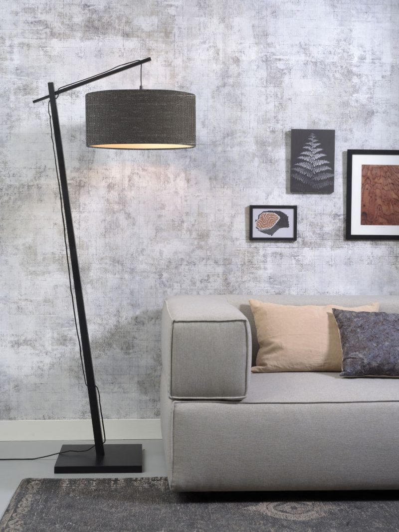 Vloerlamp grijze bohemian bamboe GOOD&MOJO Andes - Afbeelding 2