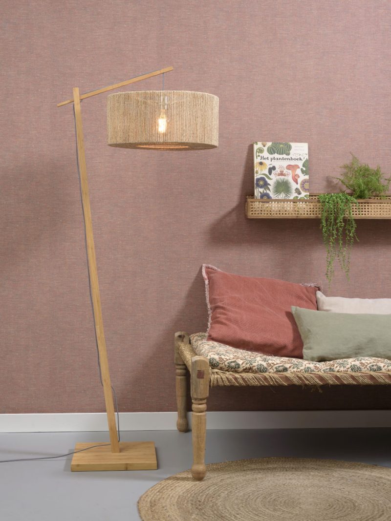 Vloerlamp naturel riet bamboe bohemien GOOD&MOJO Iguazu - Afbeelding 5