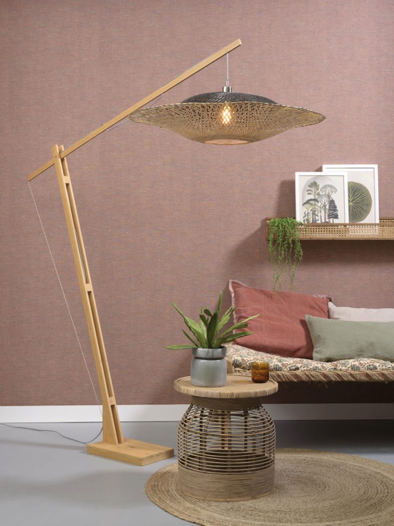 Vloerlamp naturel zwart bohemien bamboe GOOD&MOJO Kalimantan - Afbeelding 9