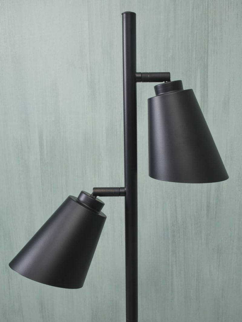 Vloerlamp zwart 2-lichts draaibaar It's About RoMi Bremen - Afbeelding 4