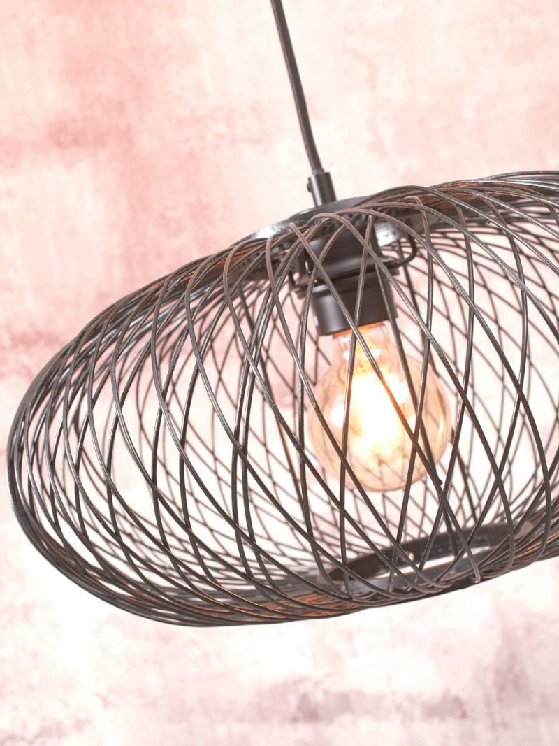 Vloerlamp zwart bamboe bohemian GOOD&MOJO Cango - Afbeelding 6